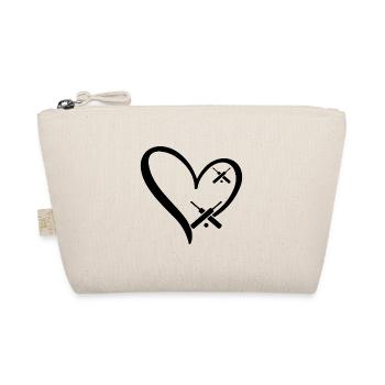 Cricket Heart Cricketing Cricket Player - Bio-Täschchen - Natur - Vorne
