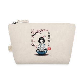 Yokai Kirschblüten Ukiyo-E Halloween Design - Bio-Täschchen - Natur - Vorne