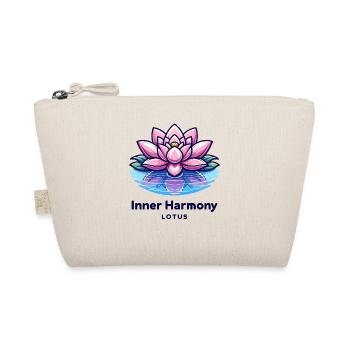 Inner Harmony Lotus - Serene Water & Flower Design - Organic Pouch - nature - Front