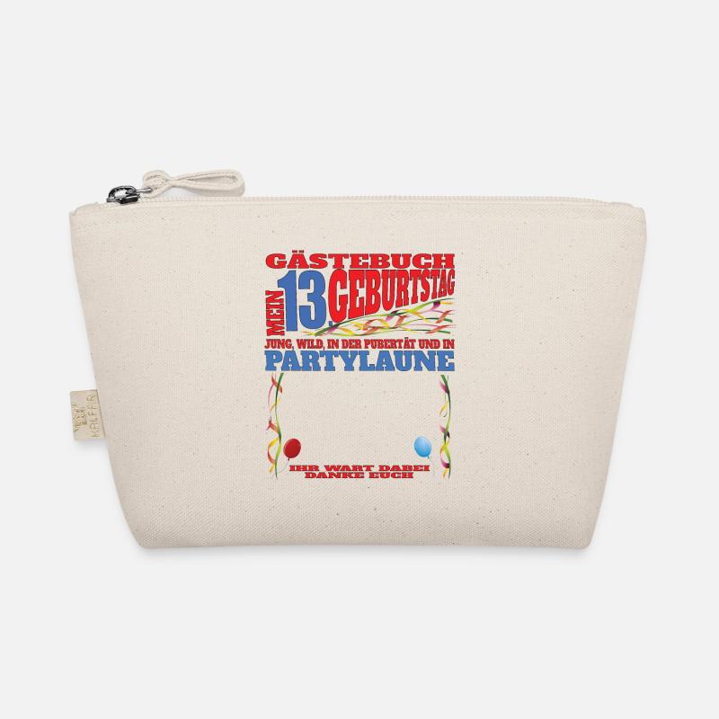 13. Geburtstag Mädchen & Junge Gästebuch Bio-Täschchen