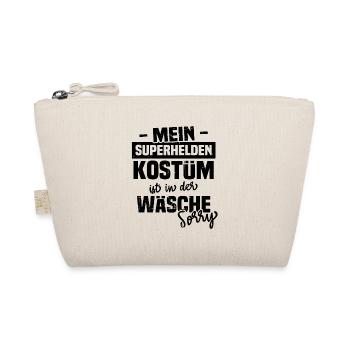 Mein Superhelden Kostüm Ist In Der Wäsche sorry - Bio-Täschchen - Natur - Vorne