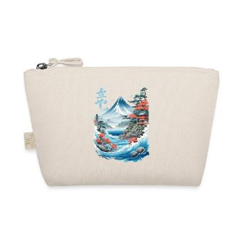 Japanische Ukiyo-E Fujiyama Retro Kunstwerk - Bio-Täschchen - Natur - Vorne