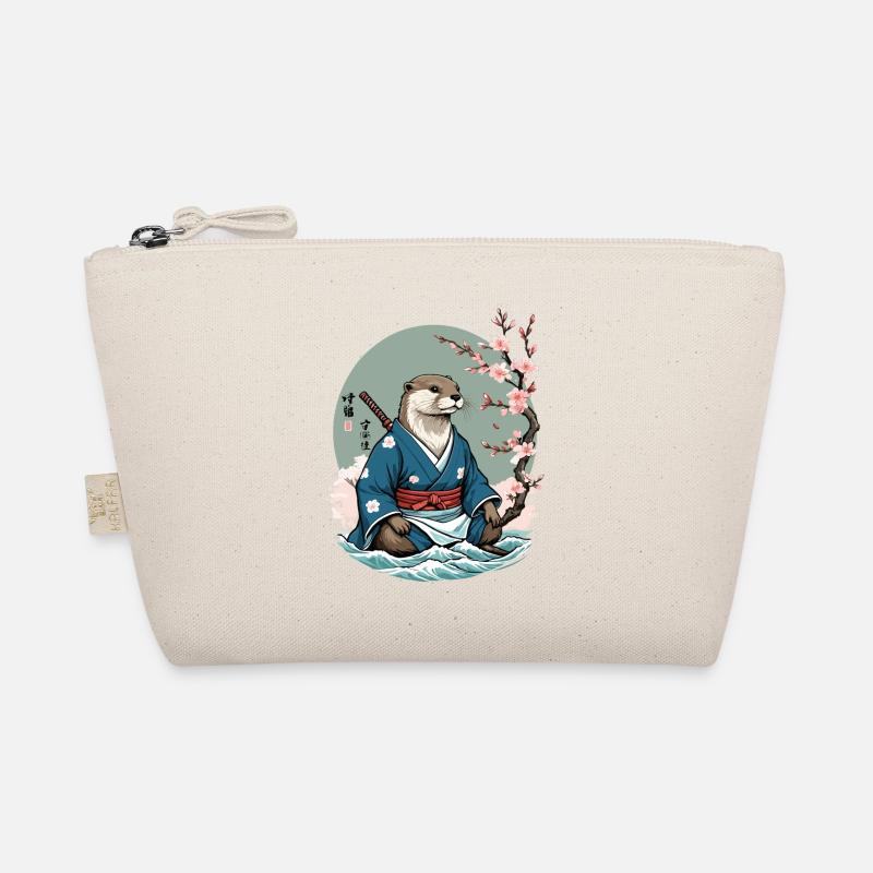 Ästhetischer Otter Samurai Vintage Ukiyo-E Design Bio-Täschchen