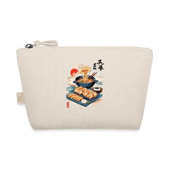 Japanese Cuisine Ukiyo-E Aesthetic Food Design - Organic Pouch - nature - Front