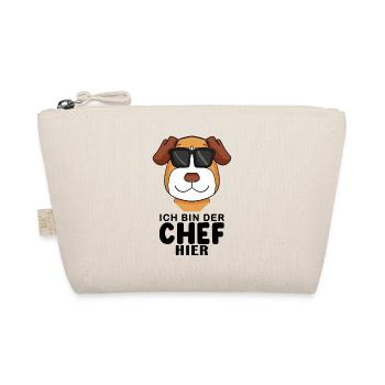 Chef Spruch Anführer Hund Jack Russell Motiv - Bio-Täschchen - Natur - Vorne
