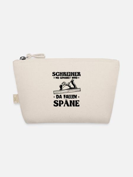 Schreiner wo gehobelt wird da Fallen Späne - Bio-Täschchen - Natur