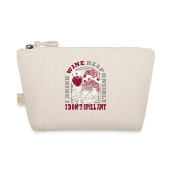 I drink wine responsibly, I - Organic Pouch - nature - Front