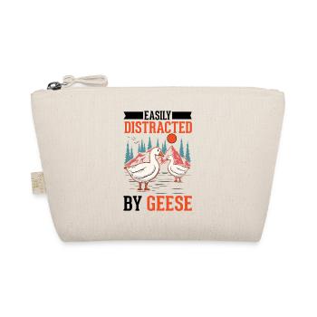 Easily distracted by Geese Goose Breeder Geese - Organic Pouch - nature - Front