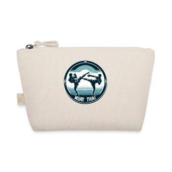 Muay Thai Kämpfer - Bio-Täschchen - Natur - Vorne
