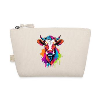 Cute colorful cow - Organic Pouch - nature - Front