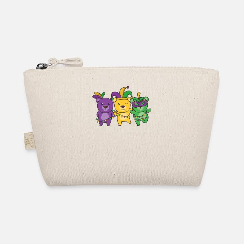 Mardi Gras Bear Carnival Costume Organic Pouch