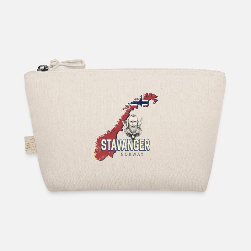 Stavanger, Norway Map, Vintage Souvenir Organic Pouch