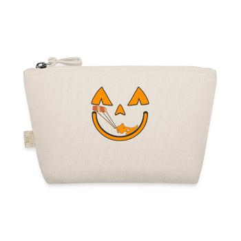 Kitesurf Kiteboard Kitesurfen Kitesurf Halloween - Bio-Täschchen - Natur - Vorne