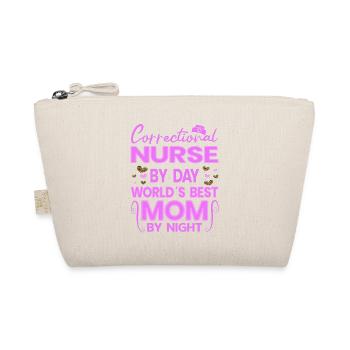 Soins infirmiers correctionnels le jour meilleure maman la nuit cadeau - Trousse biologique - nature - Devant