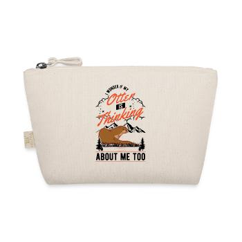 Otter Geschenk Fischotter Seeotter - Bio-Täschchen - Natur - Vorne