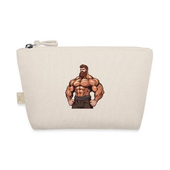 Workout Bodybuilder Gym Muscles Bodybuilding - Organic Pouch - nature - Front