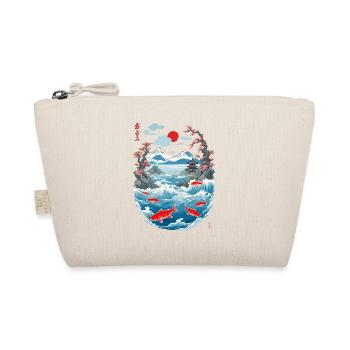 Aesthetic Koi Karpfen Japan Vintage Streetwear - Bio-Täschchen - Natur - Vorne