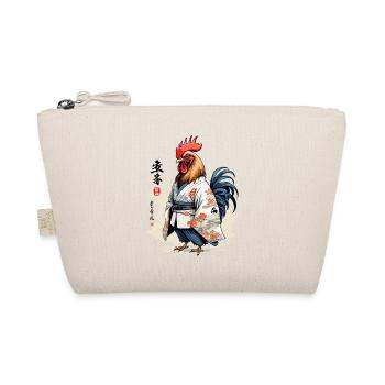 Japanisches Huhn Kimono Aesthetic Streetwear - Bio-Täschchen - Natur - Vorne