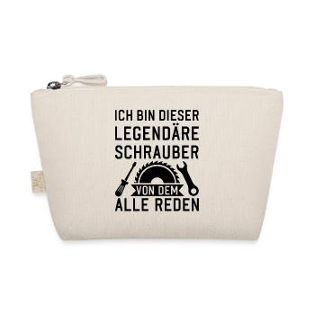 Ich bin dieser Legendäre Schrauber Handwerker - Bio-Täschchen - Natur - Vorne