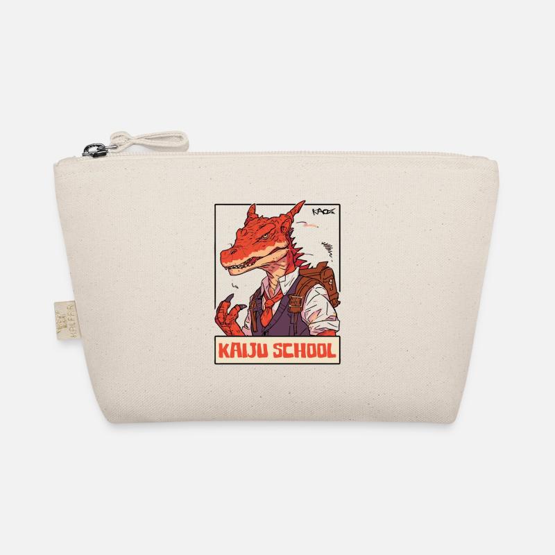 japanese monsters, Back to Kaiju School Organic Pouch