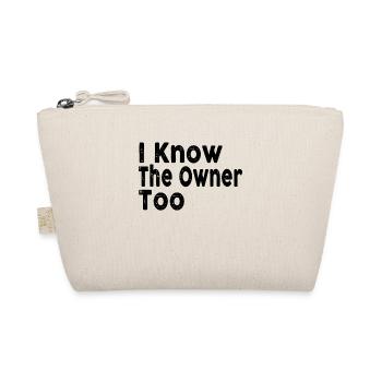 Vintage Know The Owner Too Club Bar Bartender - Organic Pouch - nature - Front