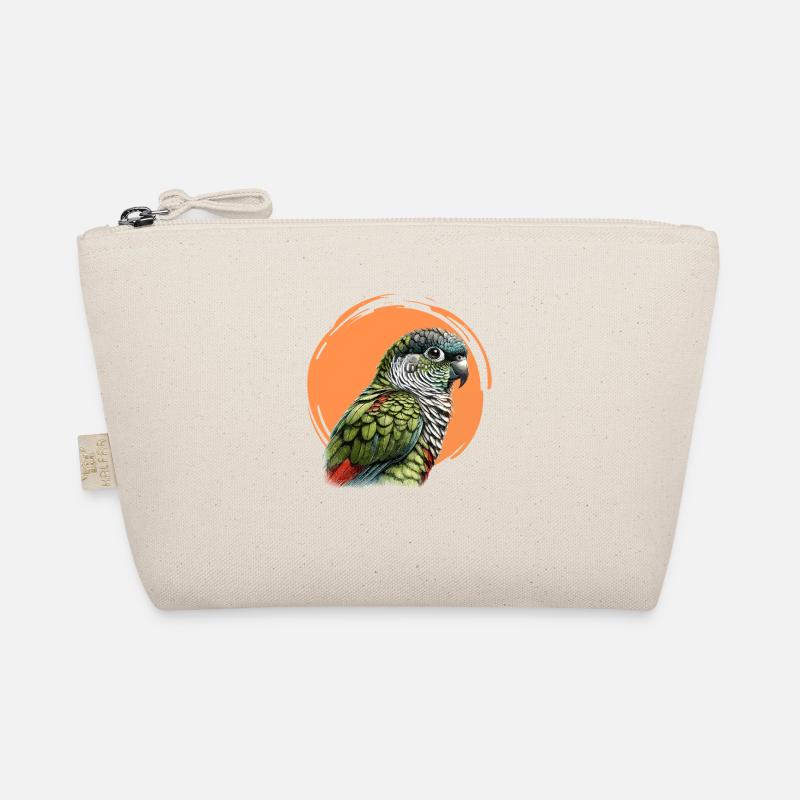 Green Cheeked Conure Art Organic Pouch