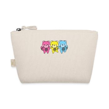 Pansexuel Drapeau Pride LGBTQ Mignon Panda roux - Trousse biologique - nature - Devant