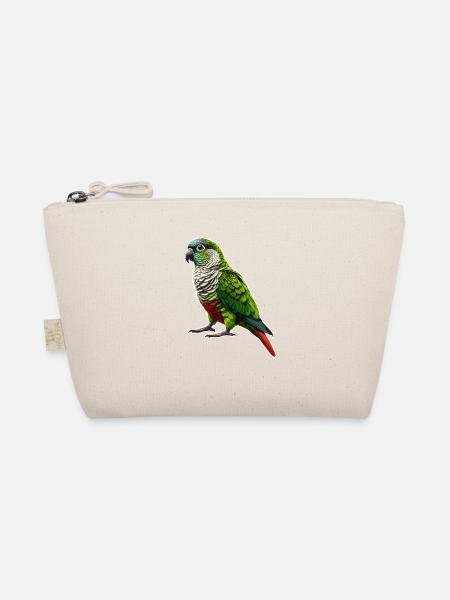 Green Cheeked Conure Drawing Conure Parrot - Organic Pouch - nature - Front
