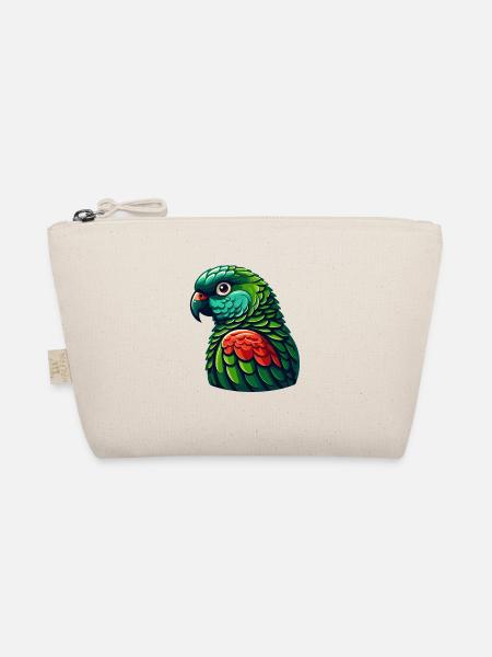 Green Cheeked Conure Cute Conure Parrot - Organic Pouch - nature - Front