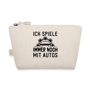Ich spiele immer noch mit Autos KFZ Auto Sprüche - Bio-Täschchen - Natur - Vorne