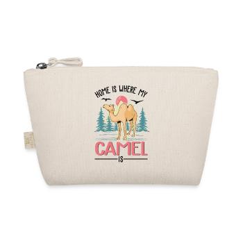 Home is where my camel is Egypt dromedary - Organic Pouch - nature - Front