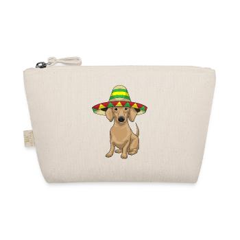 Dackel Sombrero - Bio-Täschchen - Natur - Vorne