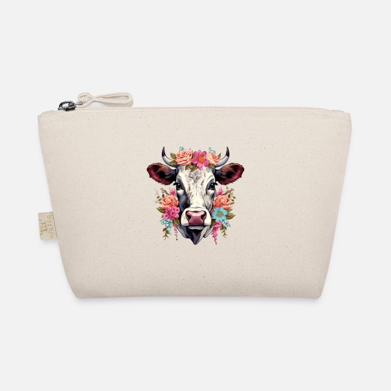 Vache avec des fleurs Trousse biologique