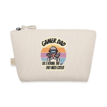 Gamer Dad Vintage Retro Geschenkidee Vatertag - Bio-Täschchen - Natur - Vorne