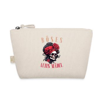 Méchant vieille fille tête de mort Roses tête de mort Bandana - Trousse biologique - nature - Devant