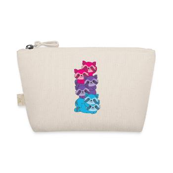 Drapeau androgyne Pride LGBTQ Mignon Raton laveur - Trousse biologique - nature - Devant