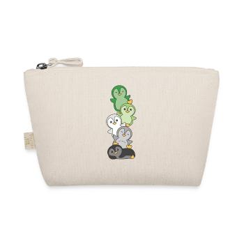 Aromance drapeau fierté LGBTQ mignon pingouin pile - Trousse biologique - nature - Devant