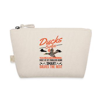 Duck Gift Duck Duck Breeder - Organic Pouch - nature - Front
