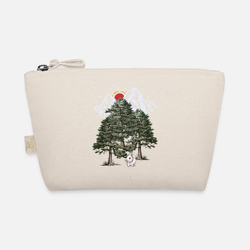 Alps, Bunny, Winter, Snowfall, Christmas, Rabbit Organic Pouch