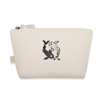 Pisces Yin and Yang Symbol Harmony - Organic Pouch - nature - Front