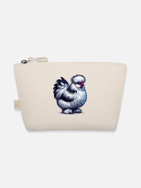 Silkie Chicken Silkie Bird Silkies Fluffy Chickens - Organic Pouch - nature - Front