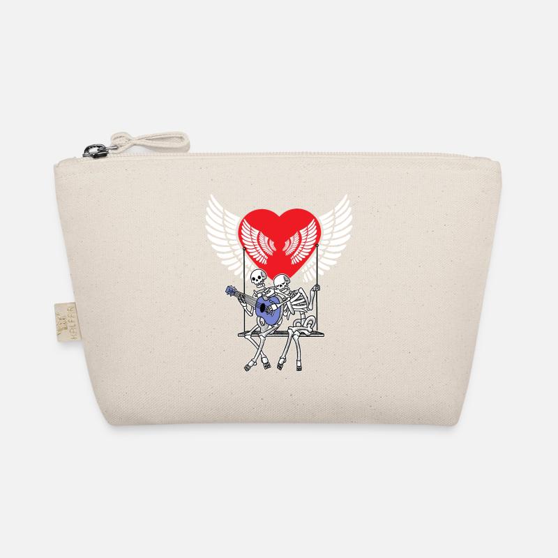 Romance Saint-Valentin amour squelette coeur de la Saint-Valentin Trousse biologique