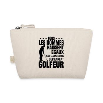 Better Equal Men Become Golfers - Organic Pouch - nature - Front