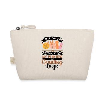 Funny Crochet Design - Organic Pouch - nature - Front