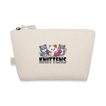 Funny Crochet Design - Organic Pouch - nature - Front