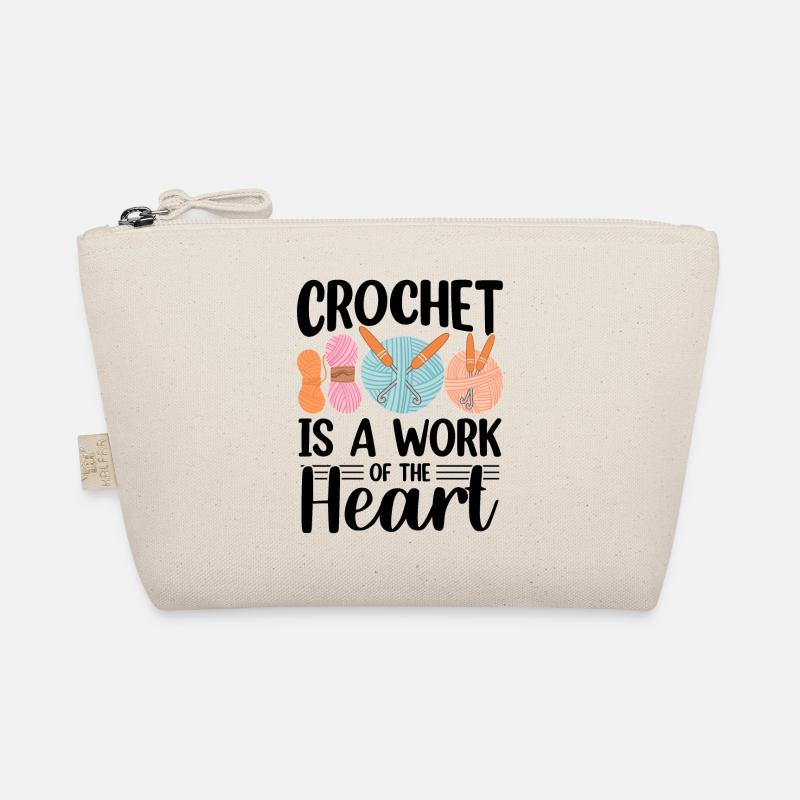 Funny Crochet Design Organic Pouch