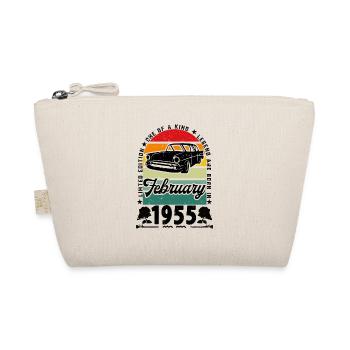 February 1955 Birthday, Vintage February 1955. - Organic Pouch - nature - Front