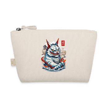 Japan Aesthetic Cats Yokai Ukiyo-E Streetwear - Organic Pouch - nature - Front