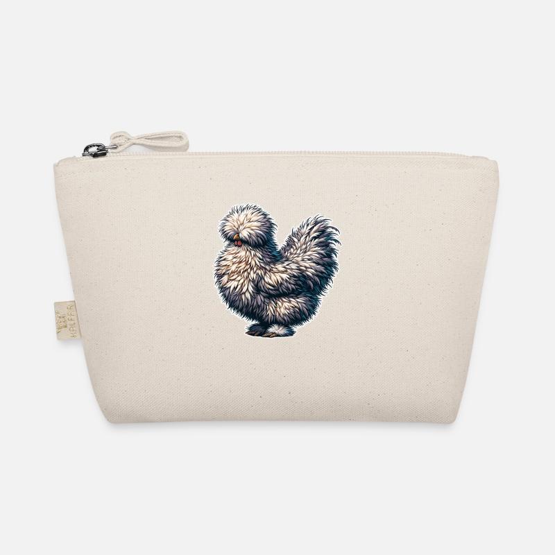 Silkie Chicken Fluffy Silky Chicken Drawing Organic Pouch