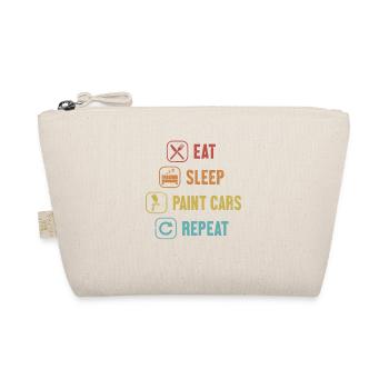 Eat Sleep Paint Cars Repeat Car Spray Automotive - Organic Pouch - nature - Front